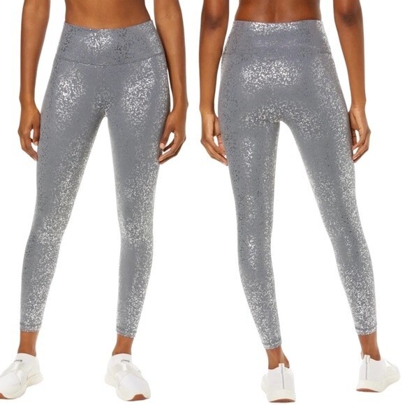 NWT Sweaty Betty Goddess 7/8 Workout Legging Gray Silver Foil Size Small NEW - Picture 14 of 14